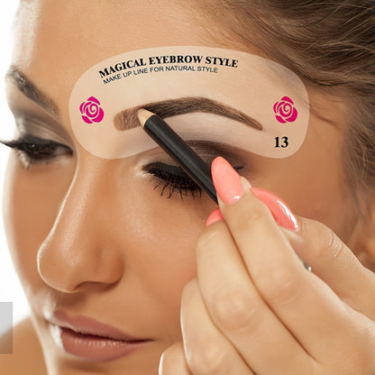 24 Styles Eyebrow Shaping Stencils