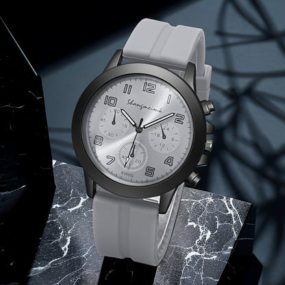 Fashion Business Watch With Silicone Strap