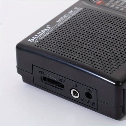 KK-9 Portable Pocket Radio - Personal Radios with Loud Speaker, Headphone Jack, 2AA Battery Operated, AM FM SW1-7 Bands