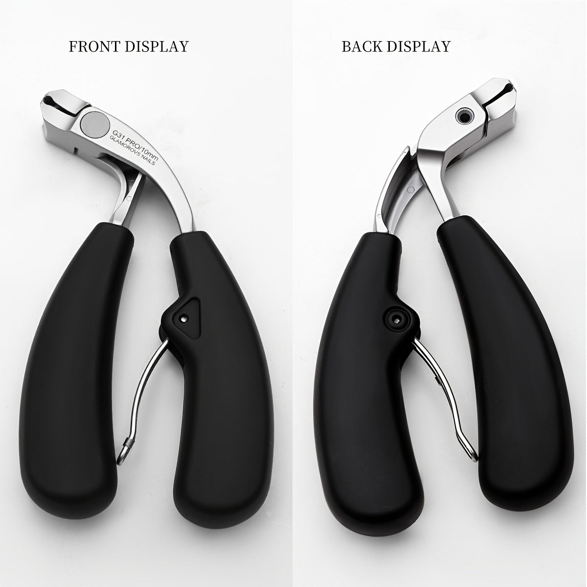 Heavy-Duty Stainless Steel Nail Clippers with Curved Blade