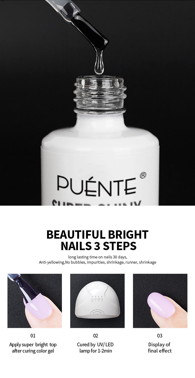 15ML Super Shine Top Coat Gel Nail Polish