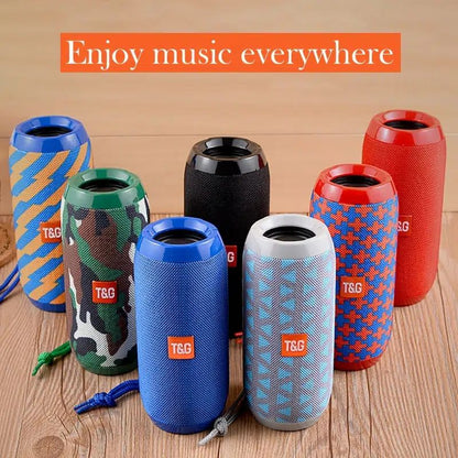 TG117 Portable Wireless Speaker, TWS Stereo, Built - In Mic For Calls - FM Radio, TF Card, USB Playback