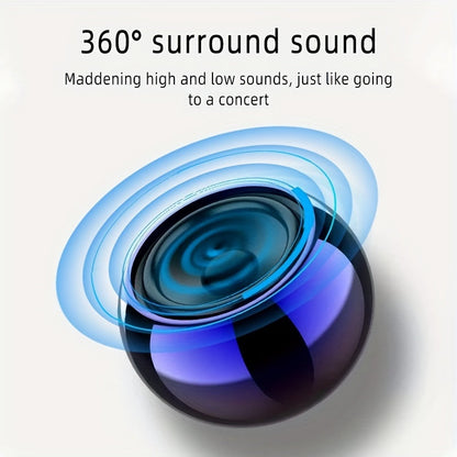 Small Steel Cannon: Portable Music Player Mini M3 Wireless Speaker with Subwoofer for HD Surround Sound