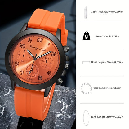 Fashion Business Watch With Silicone Strap