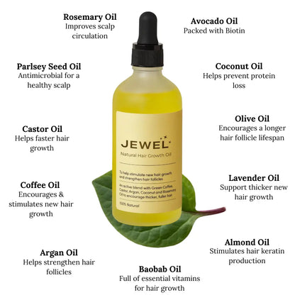 Jewel Hair Oil - For Longer, Thicker, Stronger Hair
